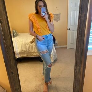 Rachel Parcell Orange Shirt